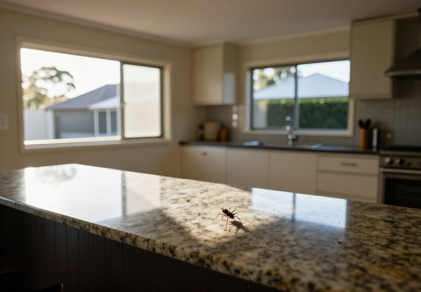 Spider-free storage area in Berkshire Park after pest control
